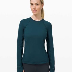 Lululemon rulu runderful long sleeve top submarine 8